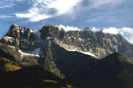 The Dents du Midi as Seen from the Terraces of the Chalets
